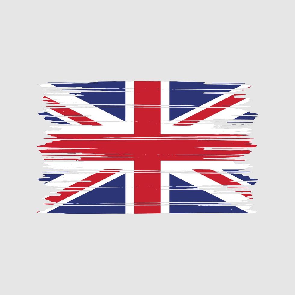 United Kingdom Flag Brush. National Flag vector