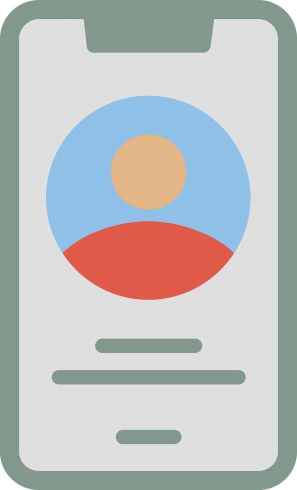 Add Contact Flat Icon vector