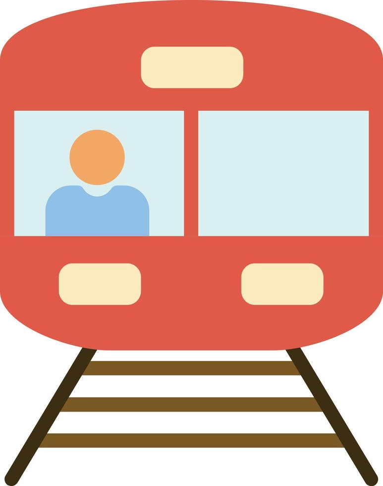 Train Flat Icon vector