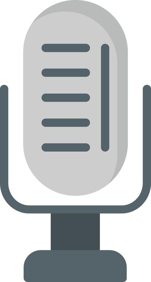 Microphone Flat Icon vector