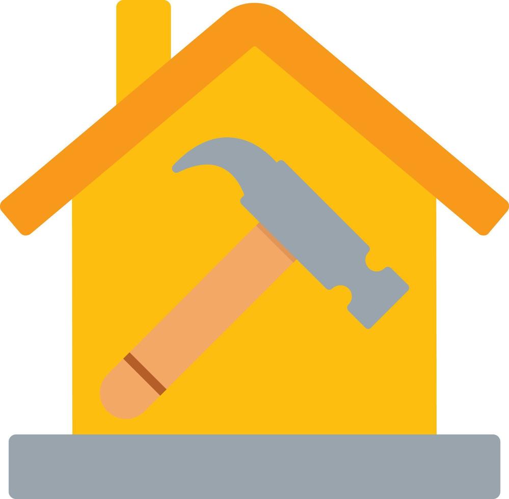 House Construction Flat Icon vector