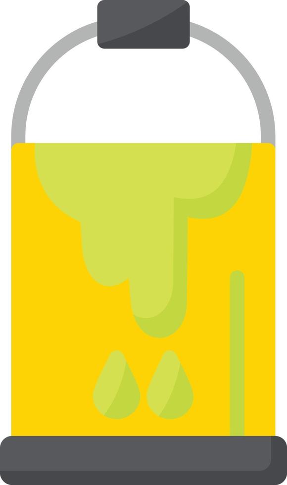 Paint Bucket Flat Icon vector