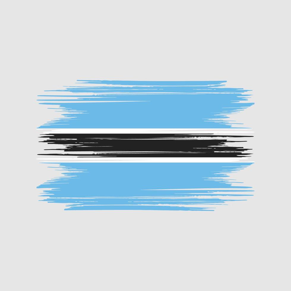 Botswana flag Design Free Vector