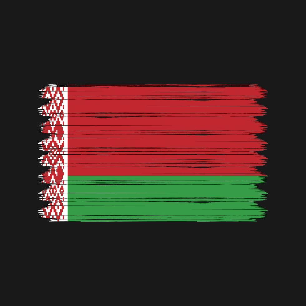 Belarus Flag Brush Strokes. National Flag vector