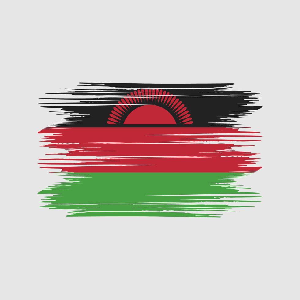 Malawi flag Design Free Vector