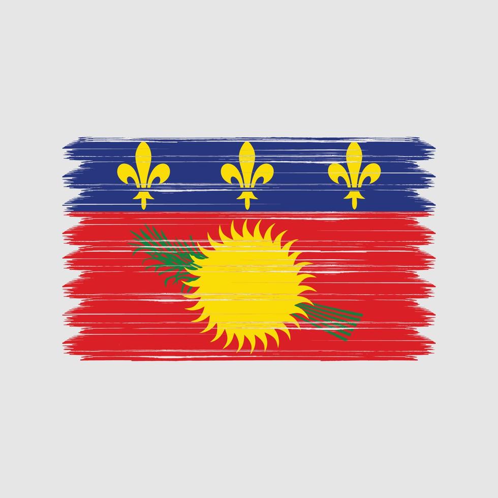 trazos de pincel de bandera de guadalupe. bandera nacional vector