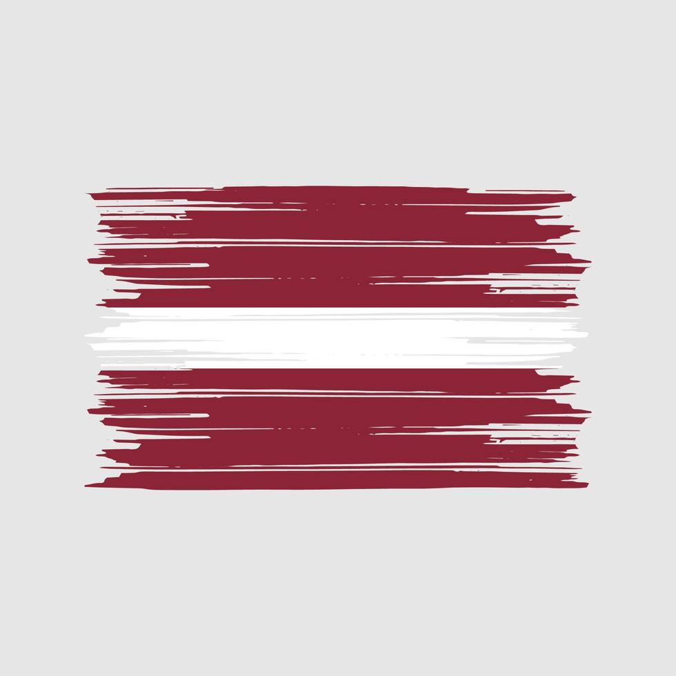 Latvia Flag Brush. National Flag vector