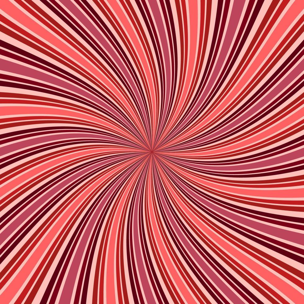 fondo rojo de rayos retro abstractos. vector