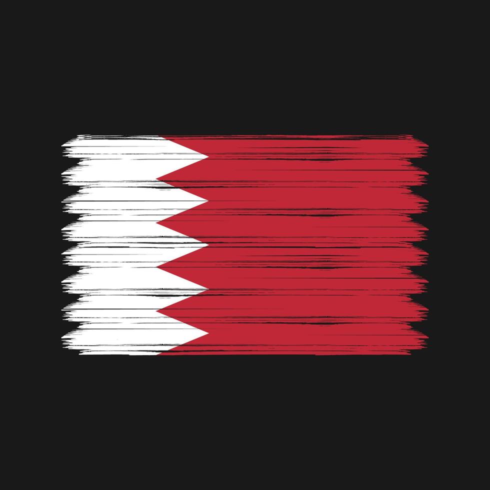 Bahrain Flag Brush Strokes. National Flag vector