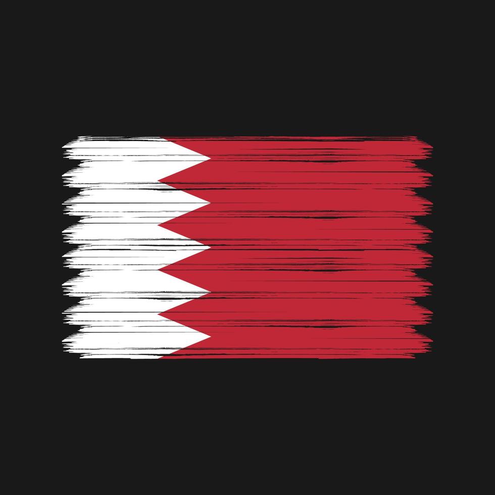 Bahrain Flag Brush Strokes. National Flag vector