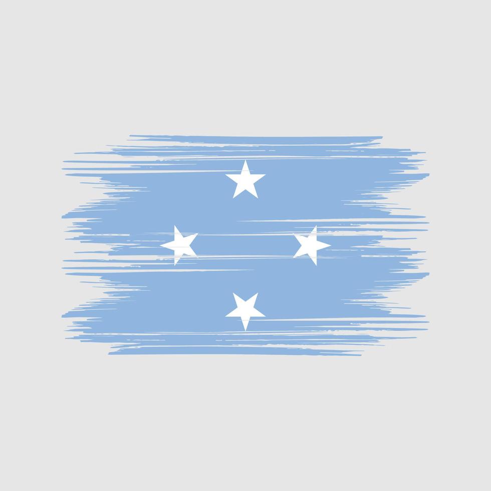 Micronesia flag Design Free Vector