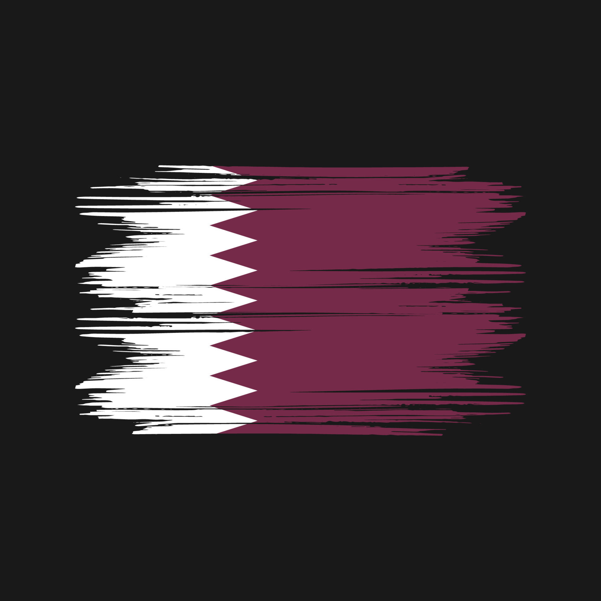 Qatar flag Design Free Vector 11383416 Vector Art at Vecteezy