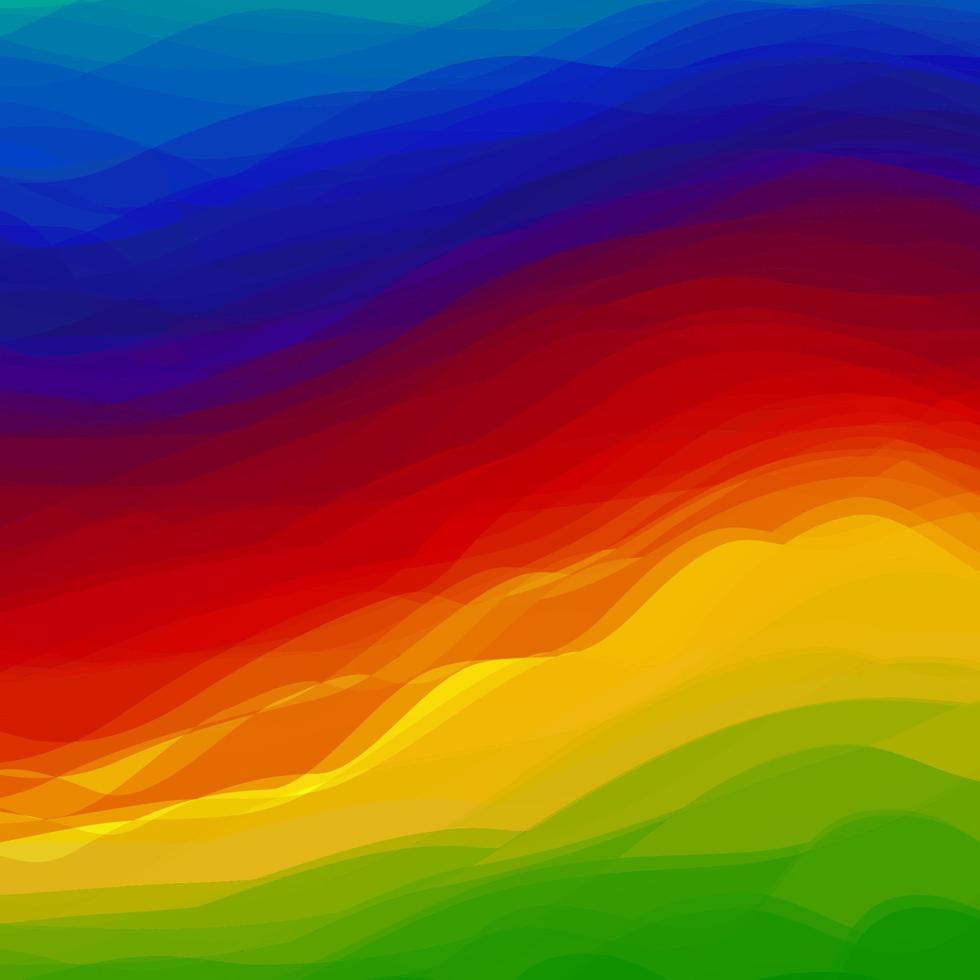 Abstract Colorful Wave Vector Design Rainbow Background.