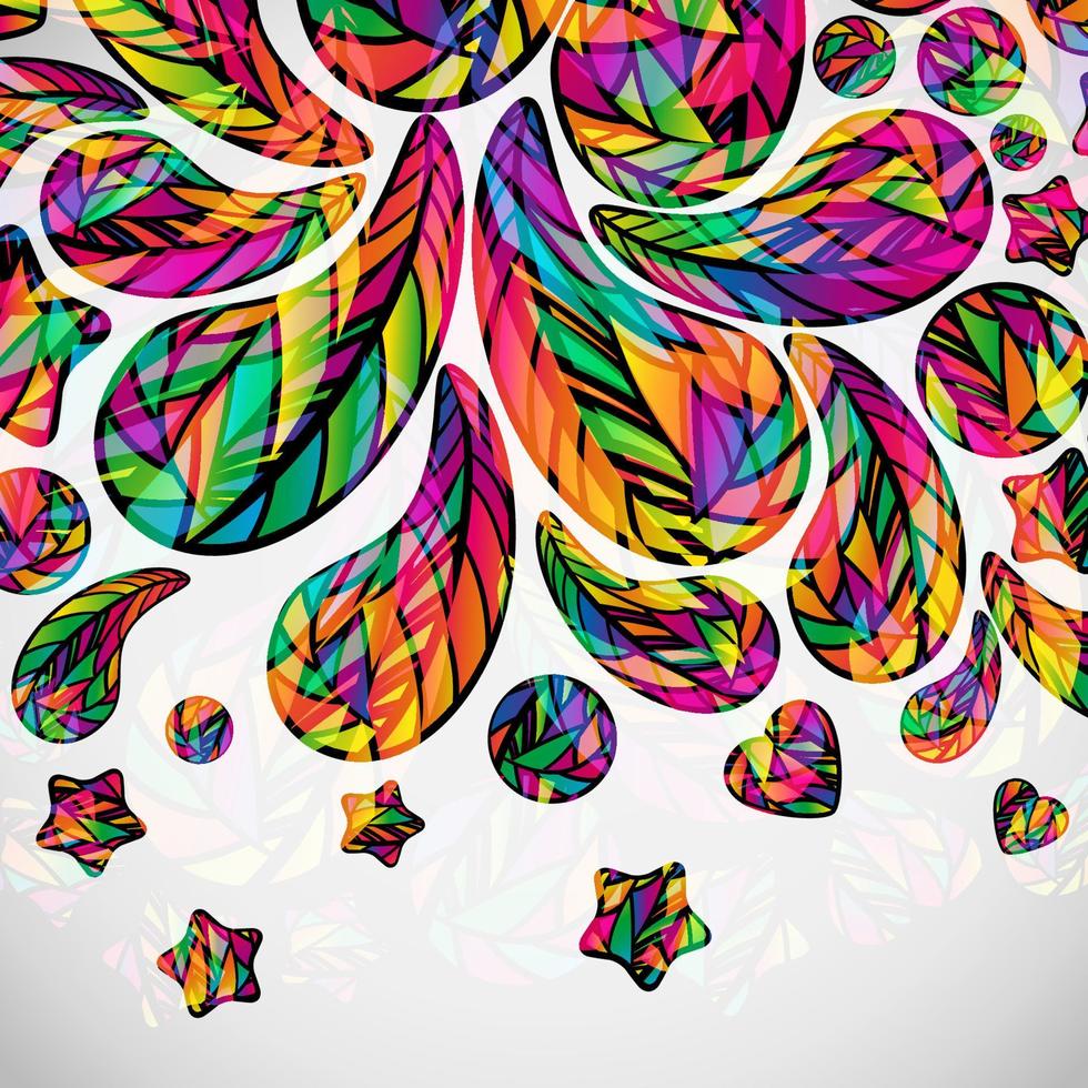 Abstract background with colorful mosaic design elements. vector