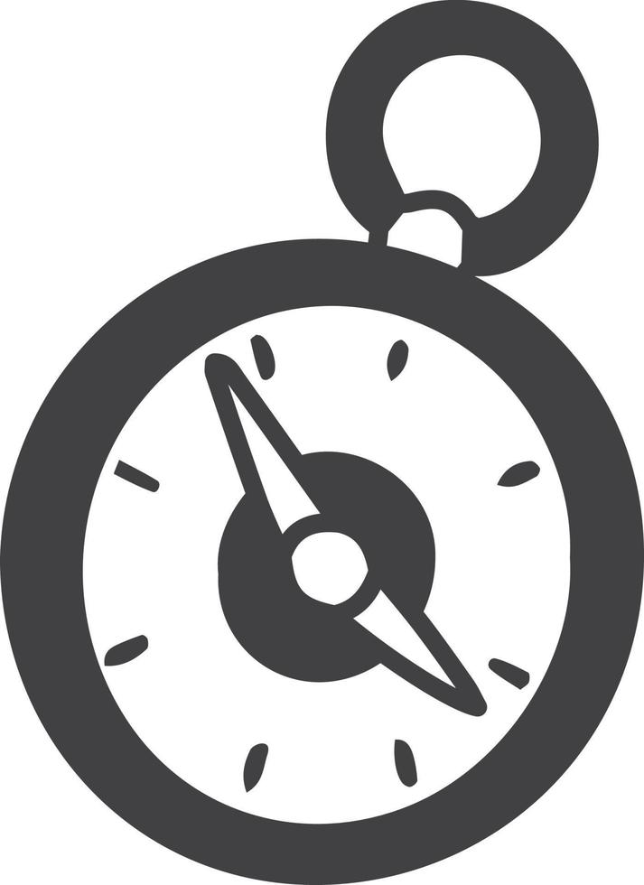 Hand Drawn vintage compass illustration vector