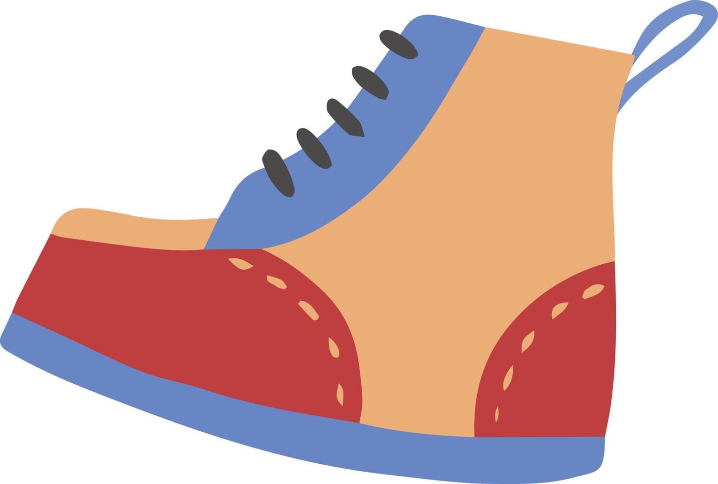 Hand Drawn hiking shoes illustration vector