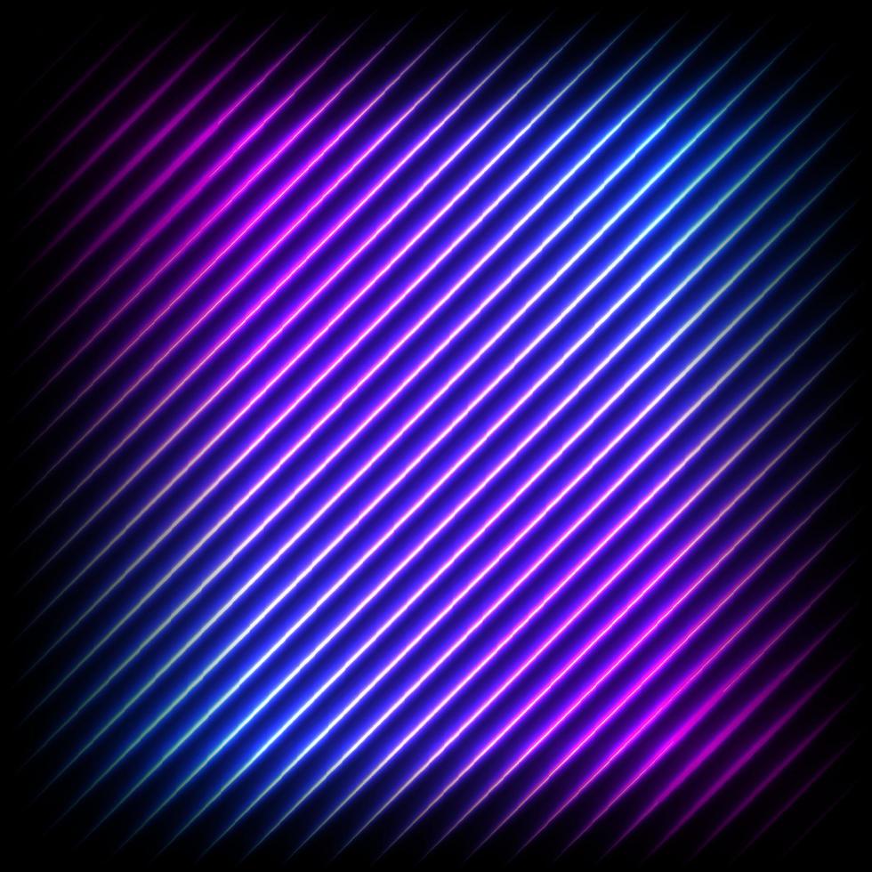 Colorful neon diagonal background, vector abstract illustration.