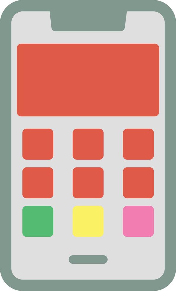 Dial Pad Flat Icon vector