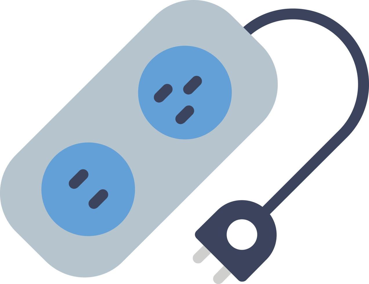 Power Socket Flat Icon vector