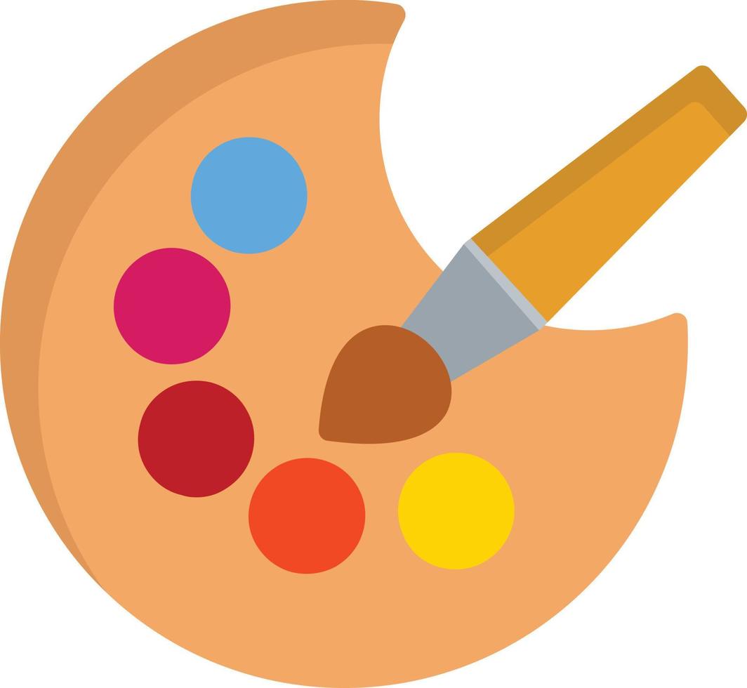 Paint Palette Flat Icon vector