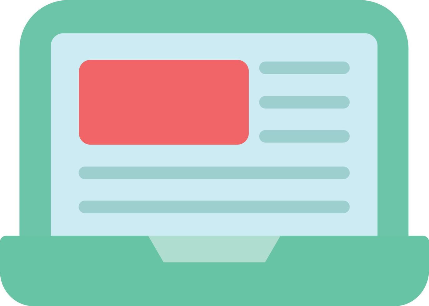 Website Flat Icon vector