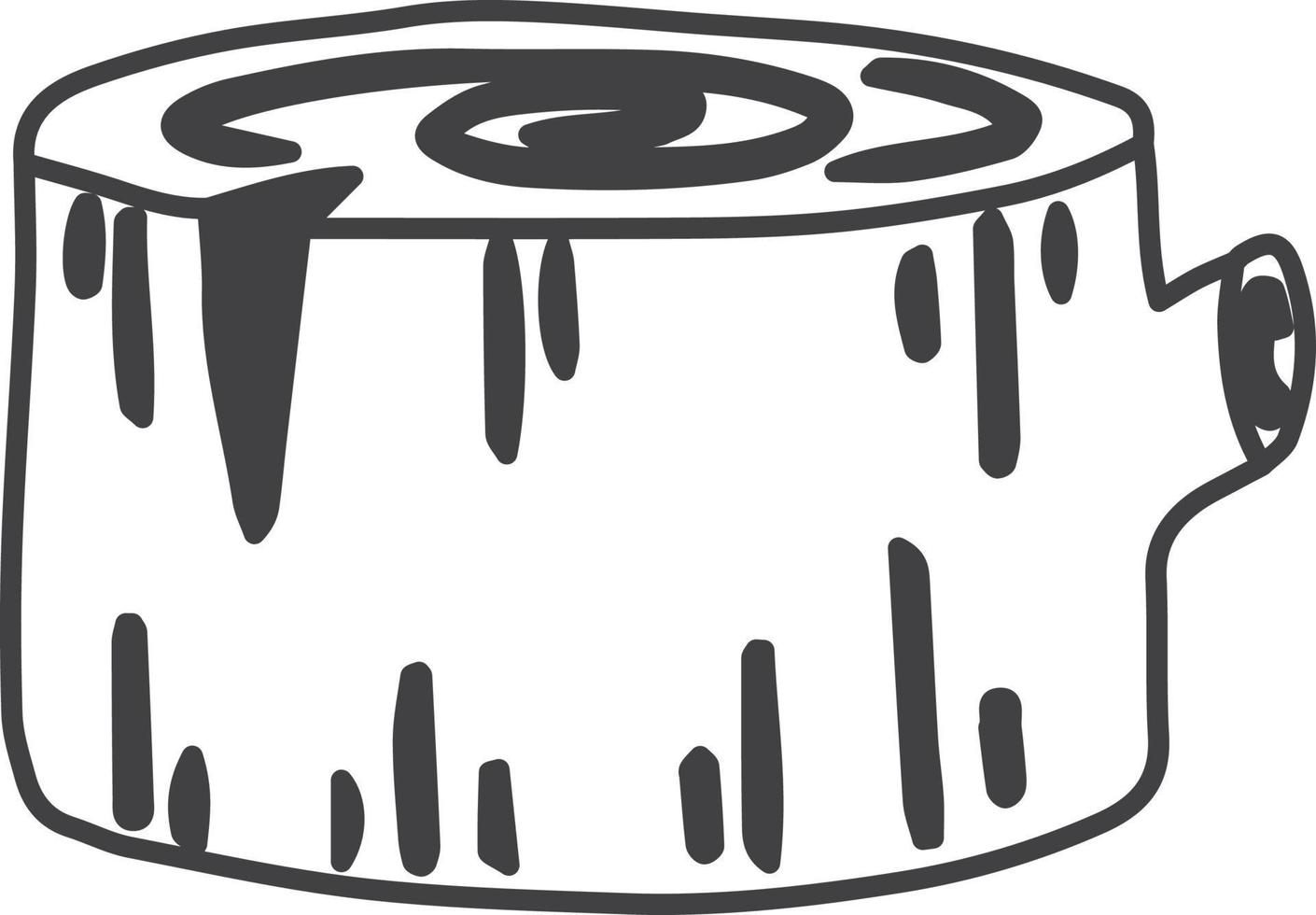Hand Drawn timber illustration vector