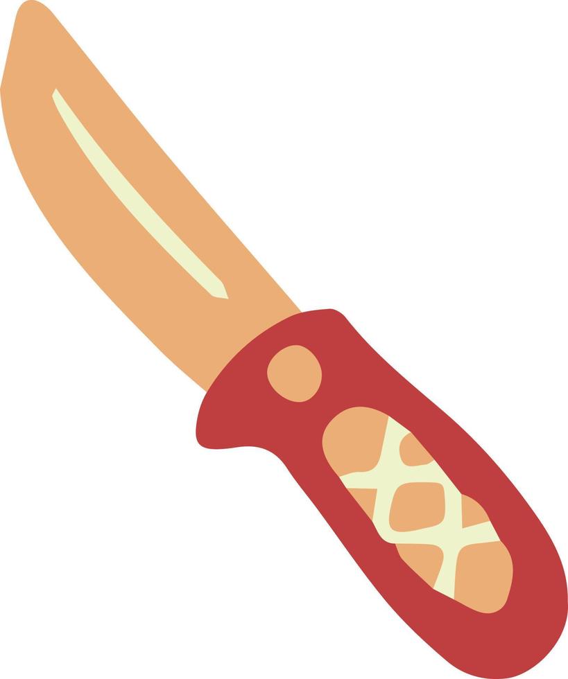 ilustración de cuchillo de bolsillo dibujado a mano vector