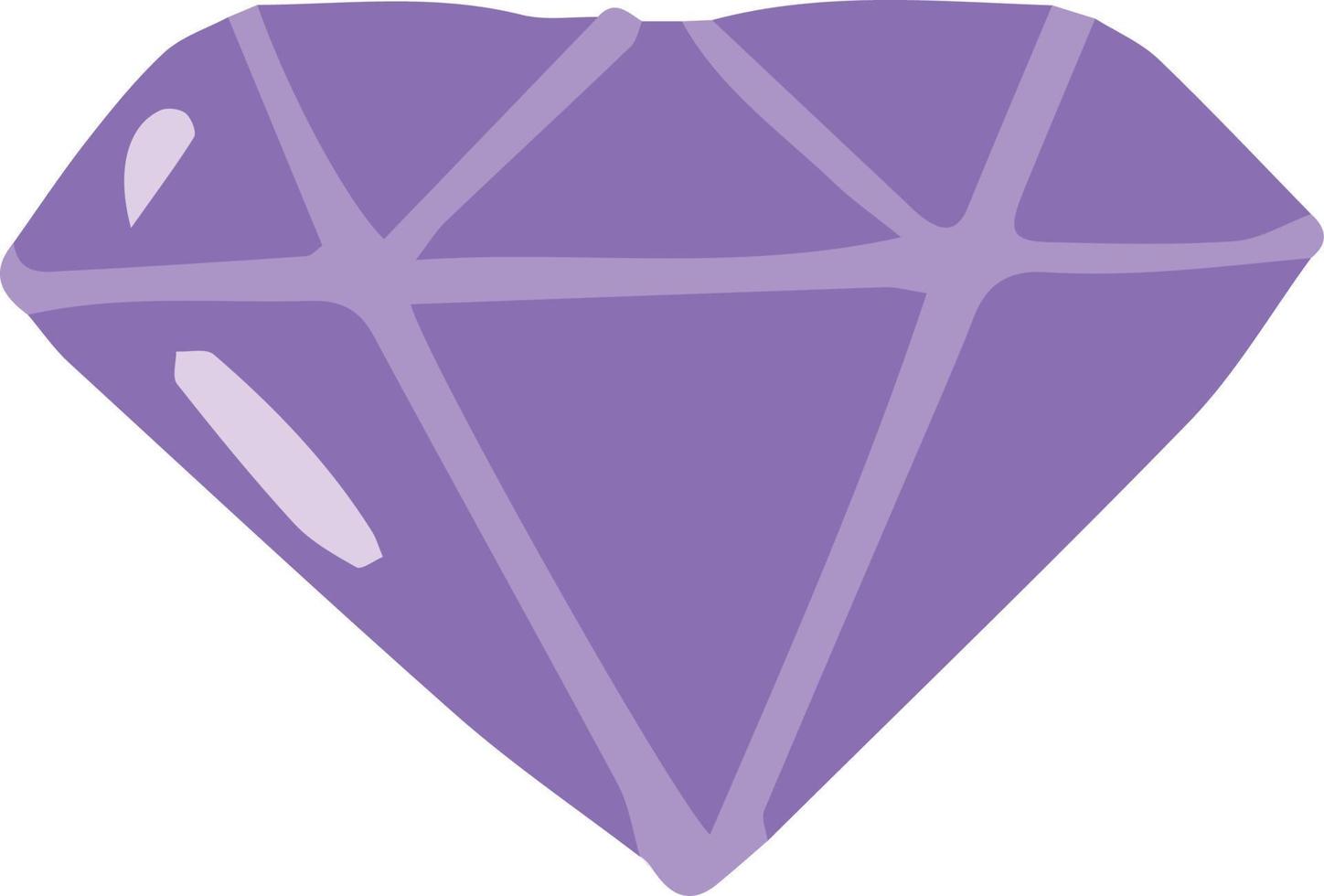 Hand Drawn diamond illustration vector