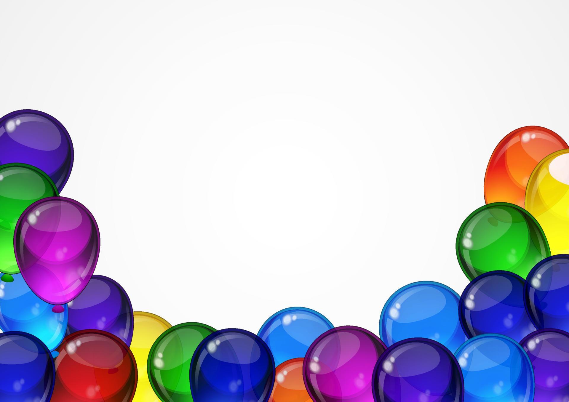 Birthday colorful festive balloons on a white background 11384212