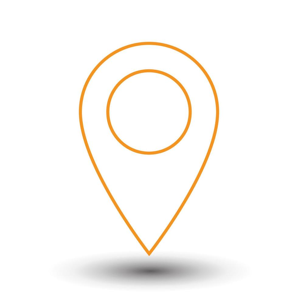 Travel Map pin sign location vector icon