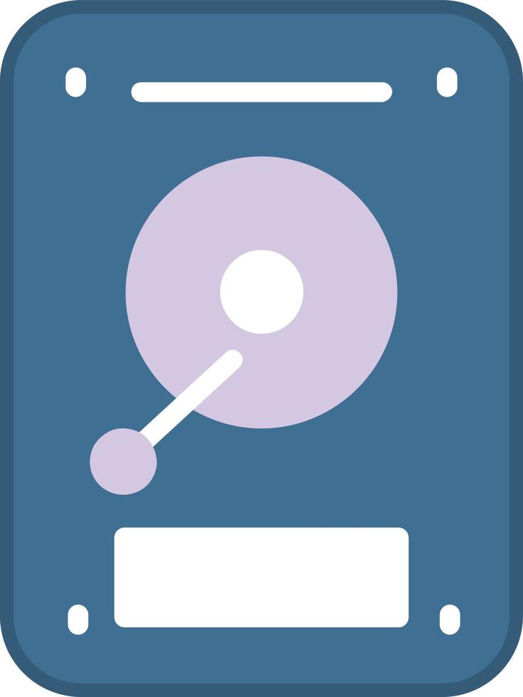 Hard Drive Flat Icon vector