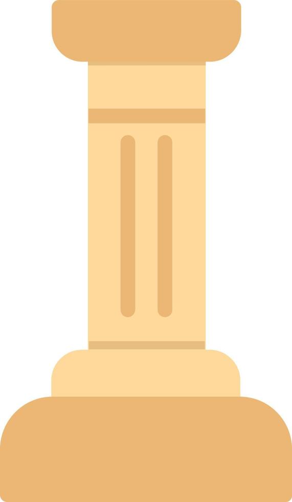 Pillar Flat Icon vector
