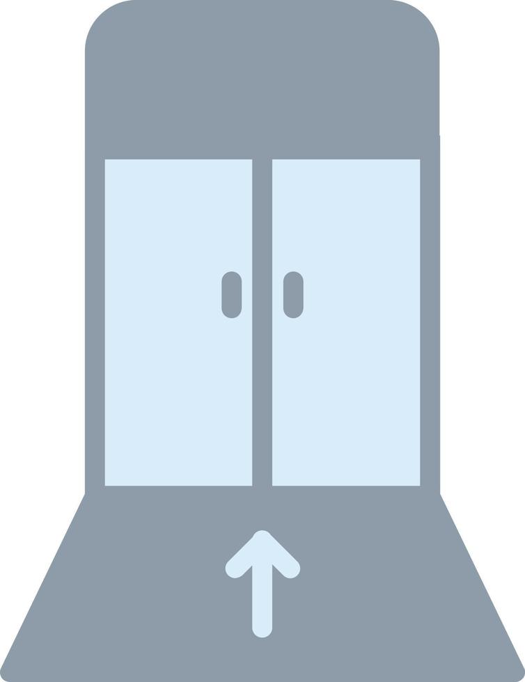 icono plano de la puerta de embarque vector
