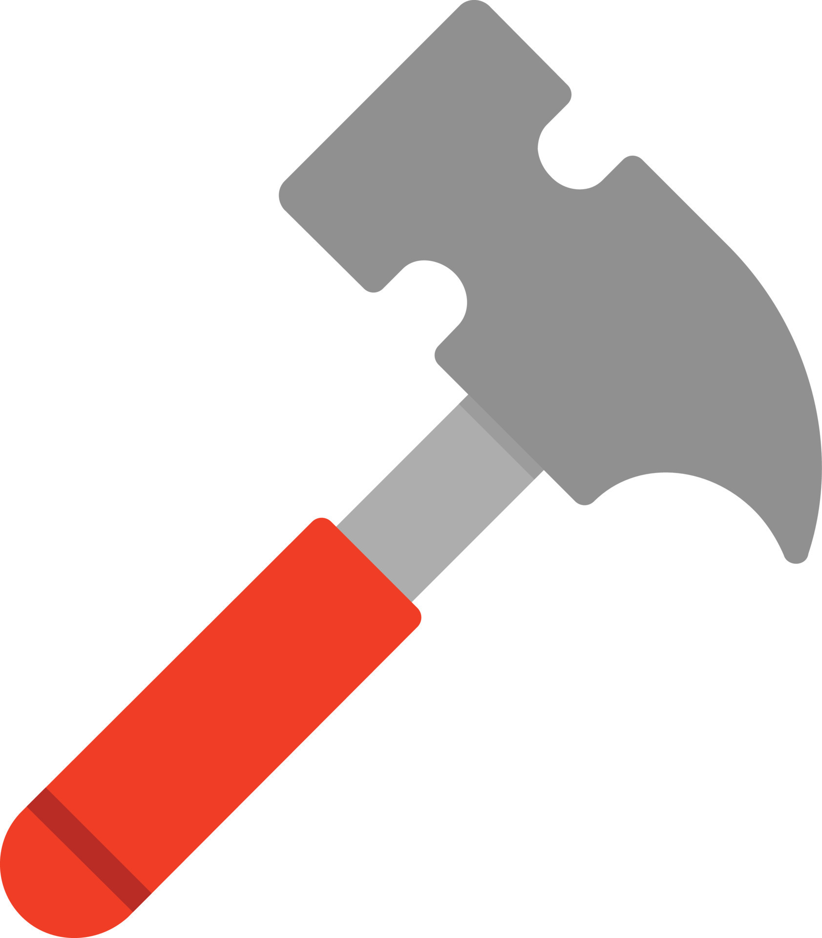 Hammer Flat Icon 11384800 Vector Art at Vecteezy