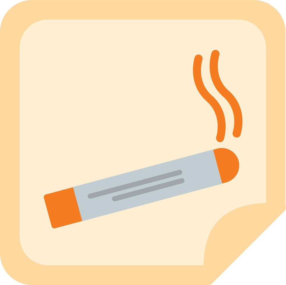 Nicotine Patch Flat Icon vector