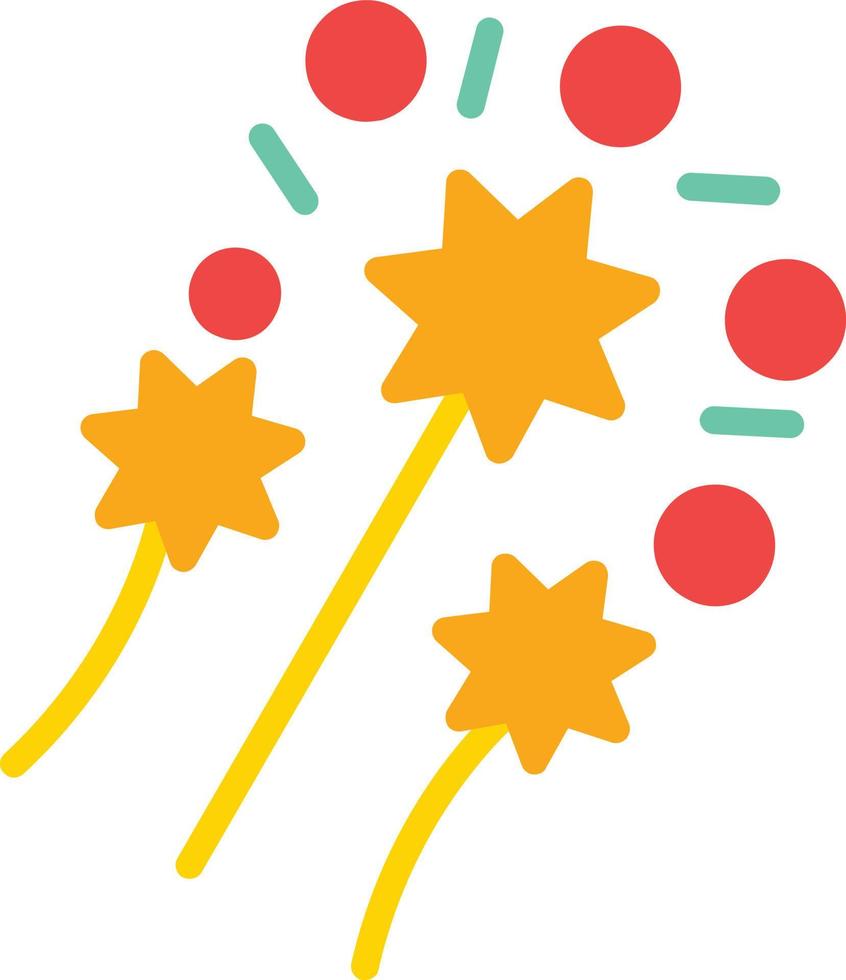 Fireworks Flat Icon vector