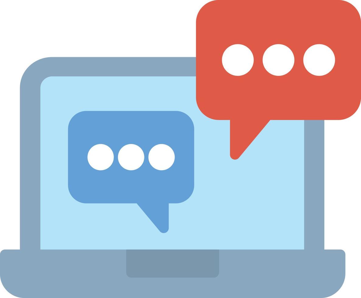 Chat Box Flat Icon vector