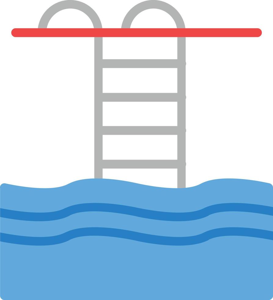 Swimming Pool Flat Icon vector