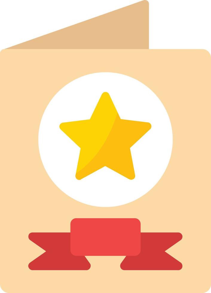 Greeting Card Flat Icon vector