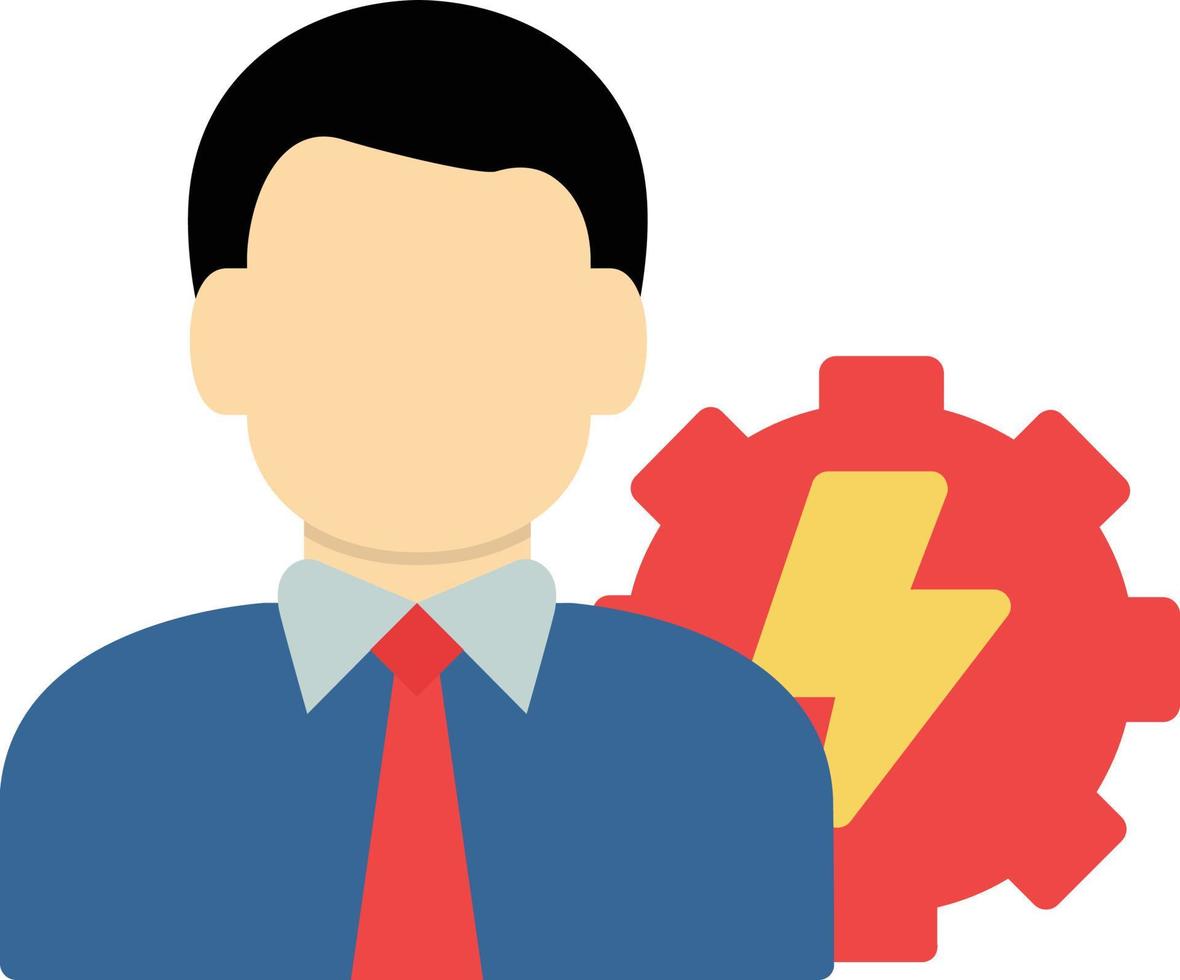 Electrical Engineer Flat Icon vector