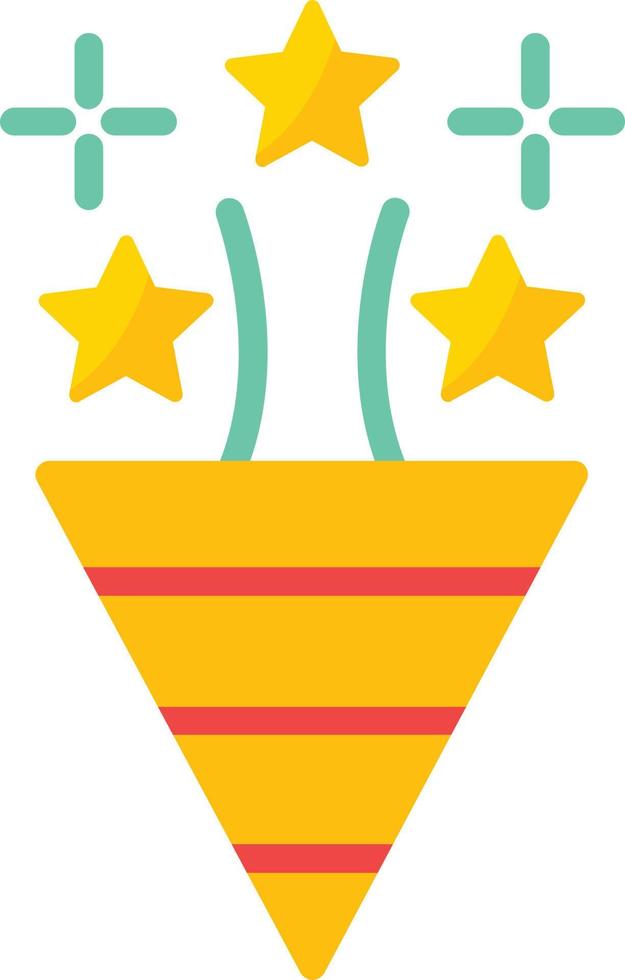 Confetti Flat Icon vector