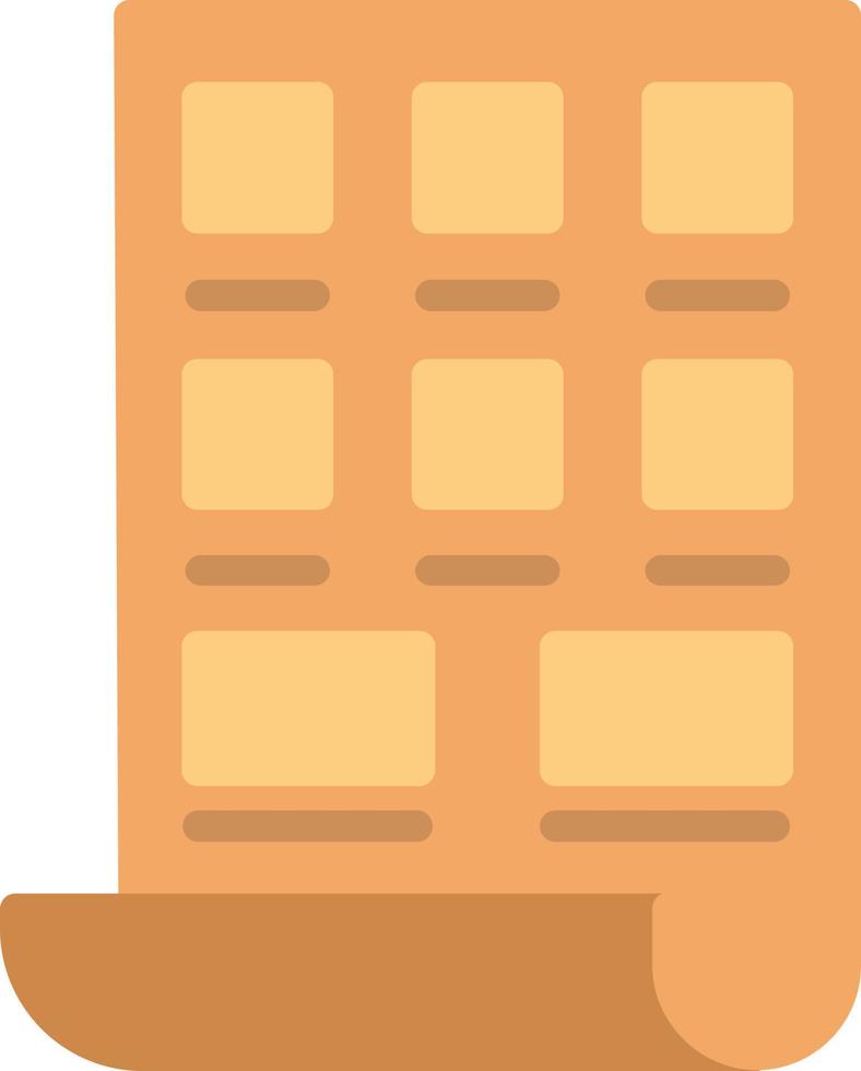 Storyboard Flat Icon vector