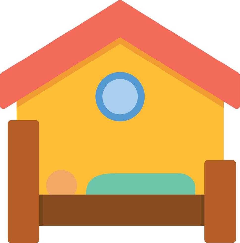 Accomodation Flat Icon vector