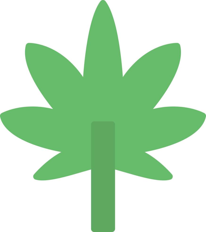 icono plano de cannabis vector