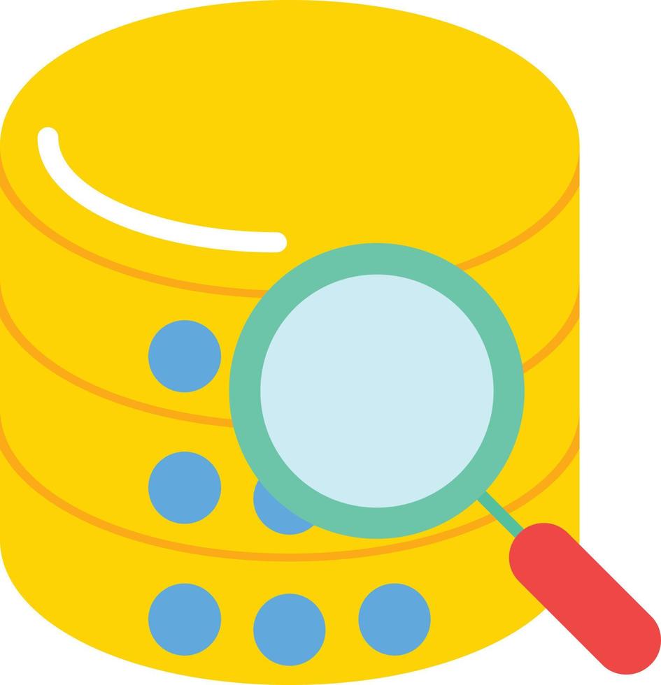 Database Flat Icon vector