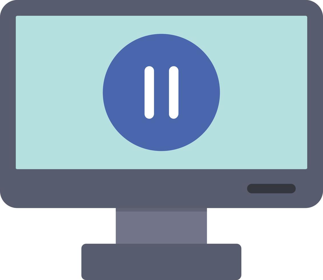 Pause Flat Icon vector