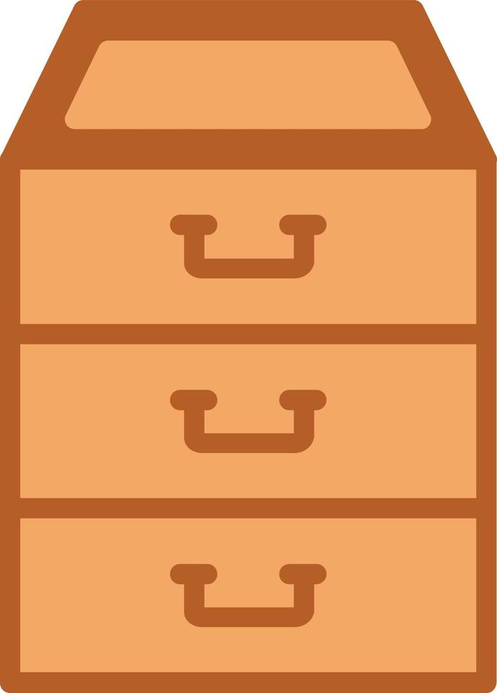 Filing Cabinet Flat Icon vector