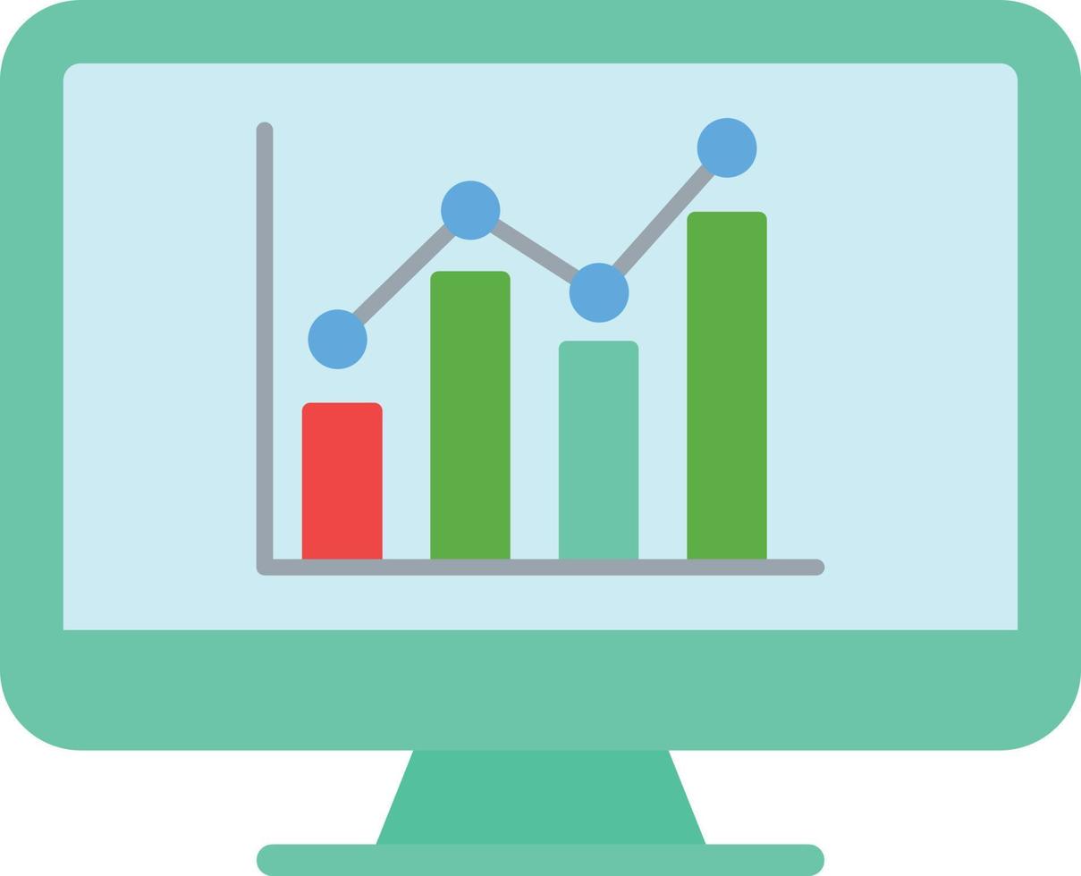 Data Analytics Flat Icon vector