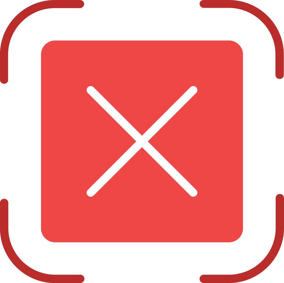 Crossed Flat Icon vector