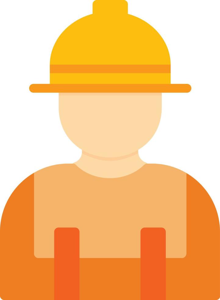 Worker Flat Icon vector